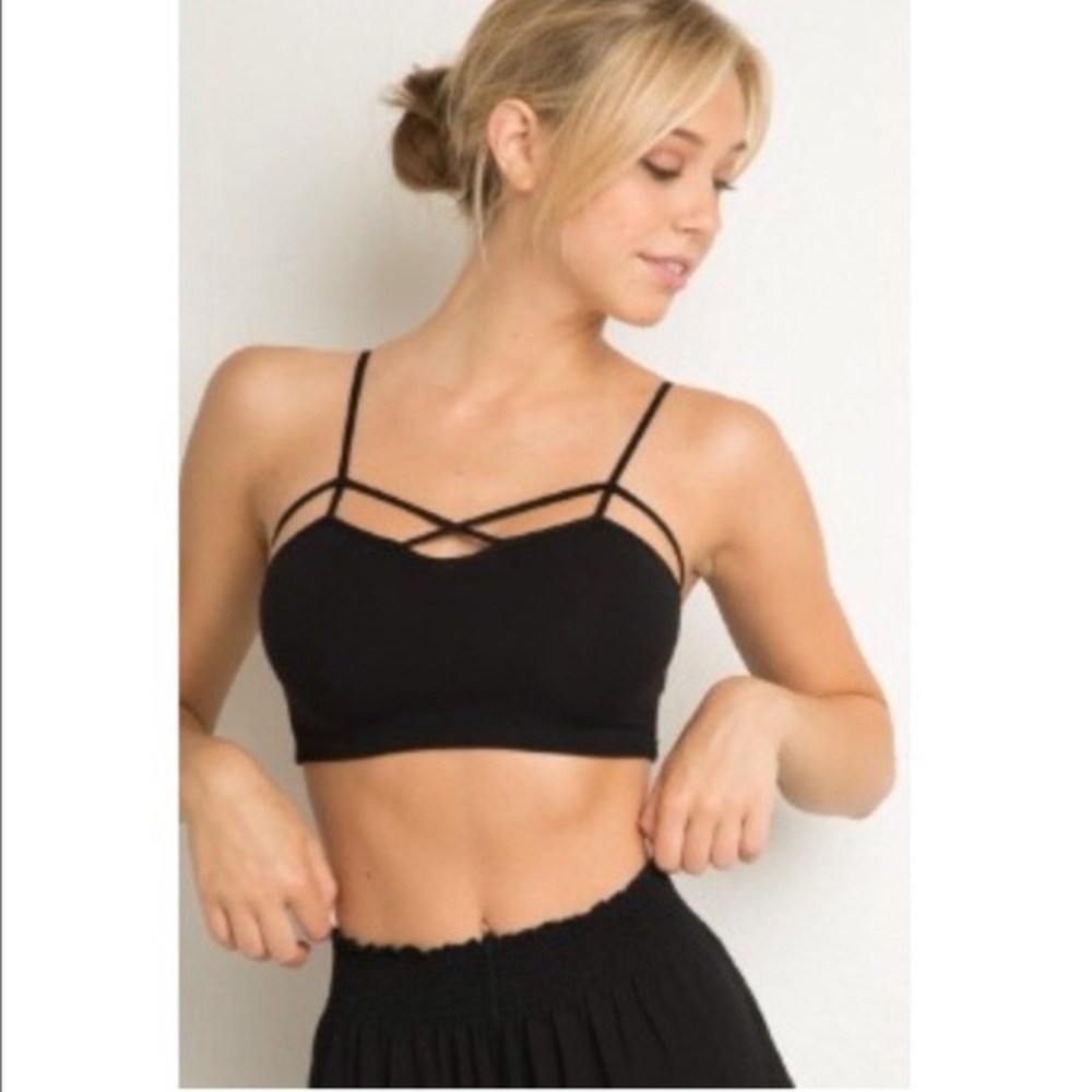 Brandy Melville criss cross bralette